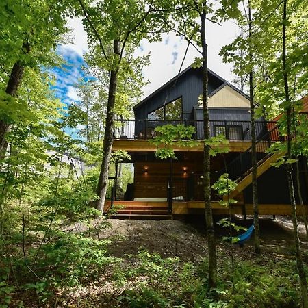 Chalet Bellevue Luxe Avec Spa Et Local A Velo Pont-Rouge Exteriér fotografie