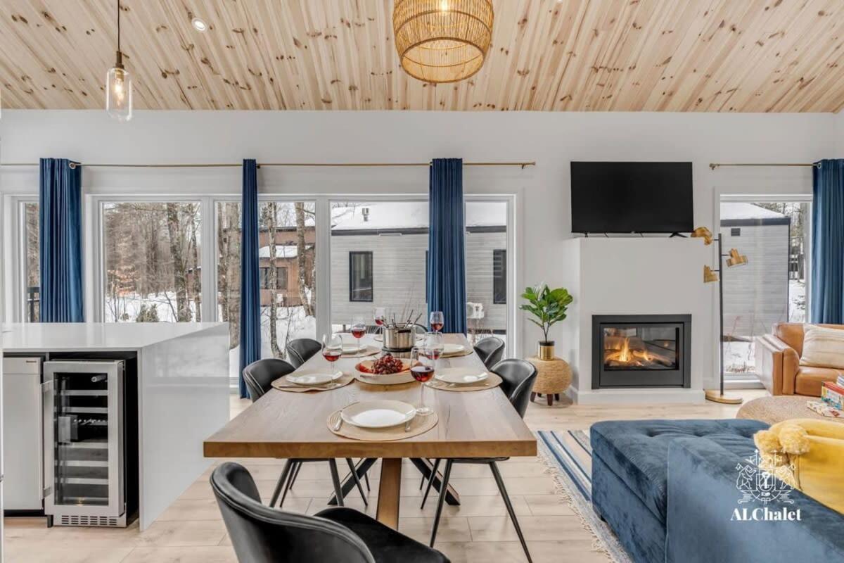 Chalet Bellevue Luxe Avec Spa Et Local A Velo Pont-Rouge Exteriér fotografie