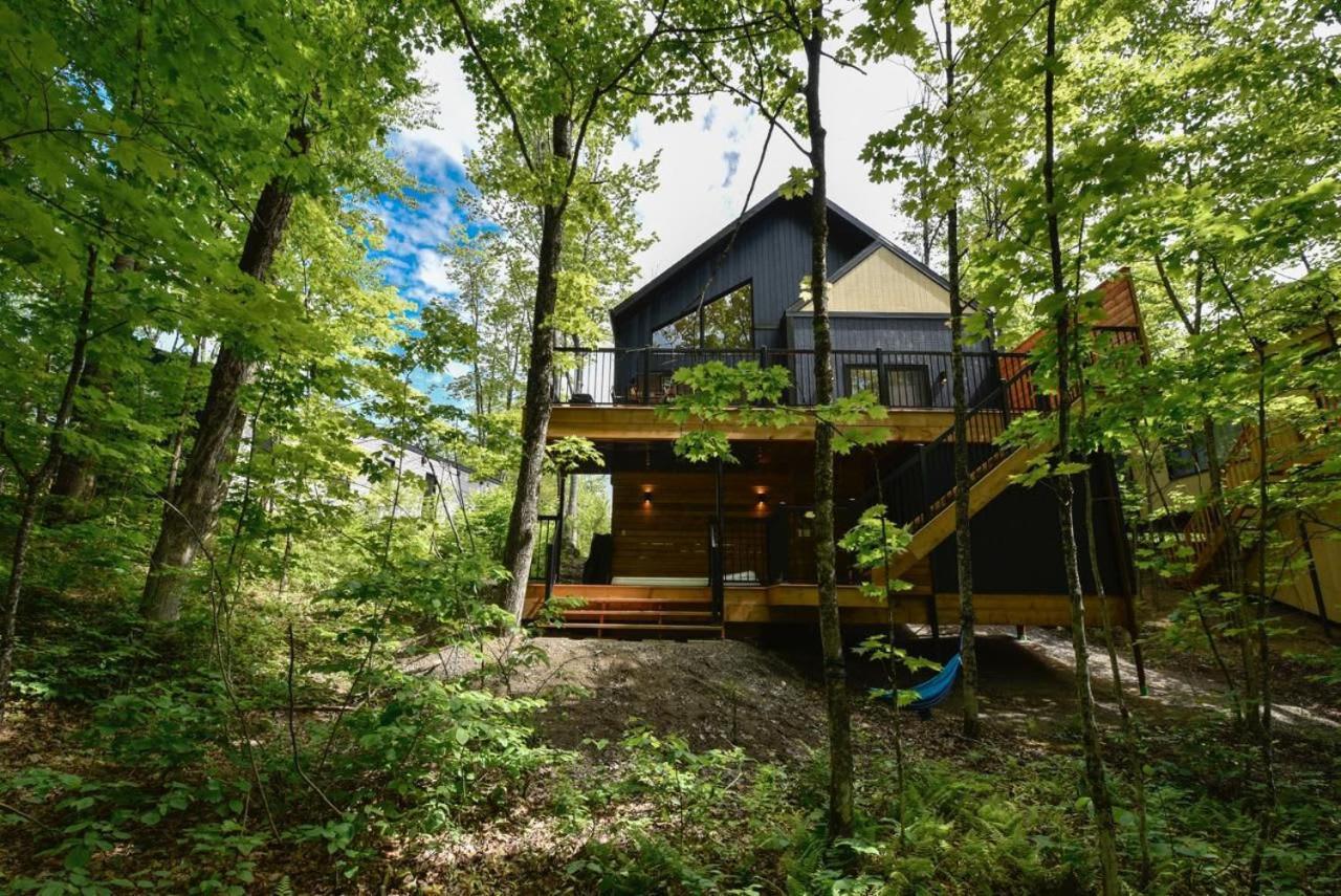 Chalet Bellevue Luxe Avec Spa Et Local A Velo Pont-Rouge Exteriér fotografie